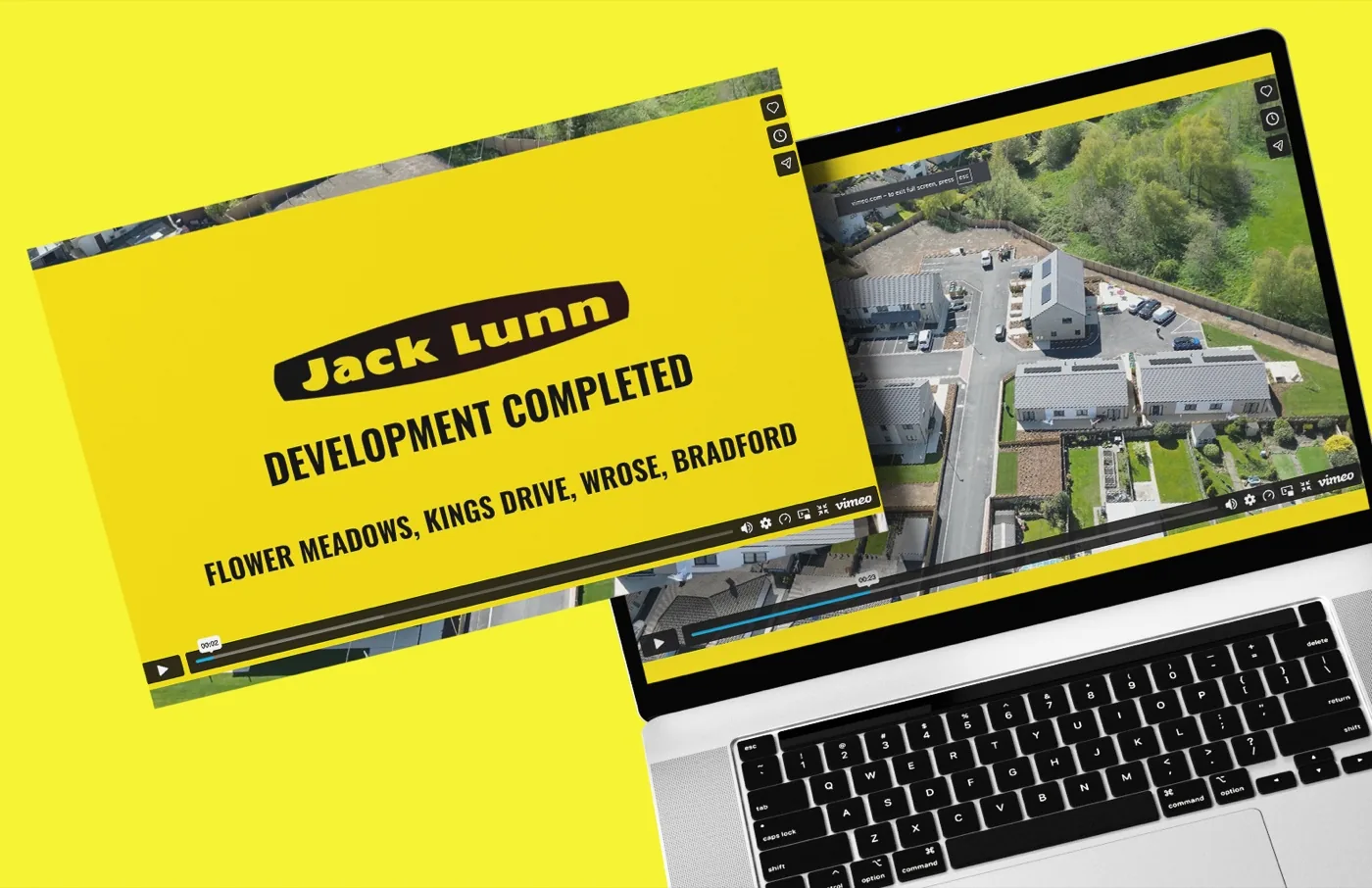 A Jack Lunn construction site filmed from the air by Halizona